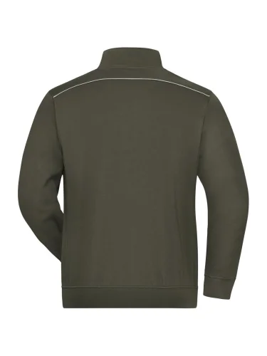Felpa da lavoro con zip SOLID uomo, cotone/poliestere
