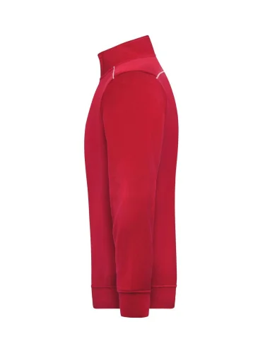 Felpa da lavoro Solid Half-Zip, cotone/poliestere, lavabile 60°C