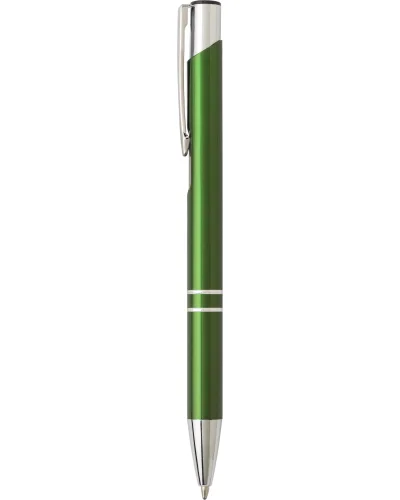 Penna a sfera Delia in alluminio blu con refill Dokumental Ink