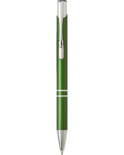 Penna a sfera Delia in alluminio blu con refill Dokumental Ink