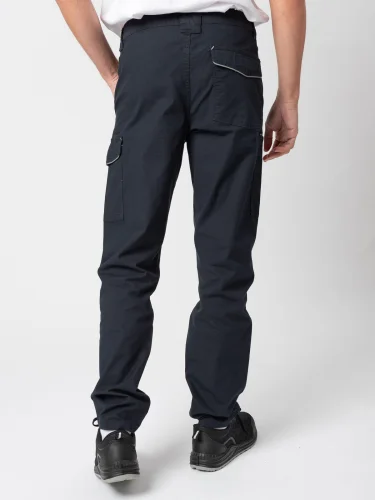 Pantalone Power multitasche elasticizzato HiViz, cotone 260g