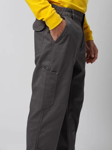 Pantalone Power multitasche elasticizzato HiViz, cotone 260g