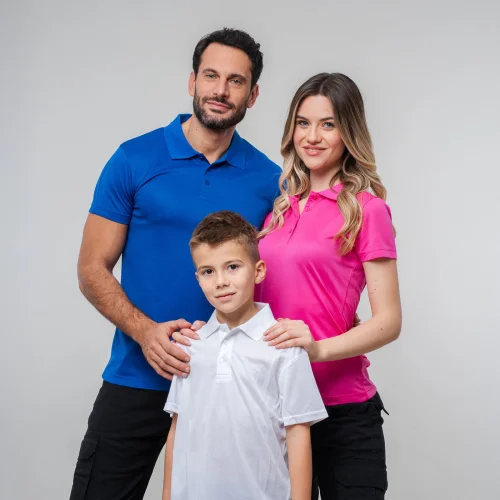 Polo sportiva donna Wimbledon 100% poliestere, colletto rib Regular