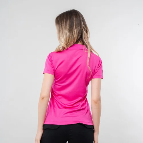 Polo sportiva donna Wimbledon 100% poliestere, colletto rib Regular