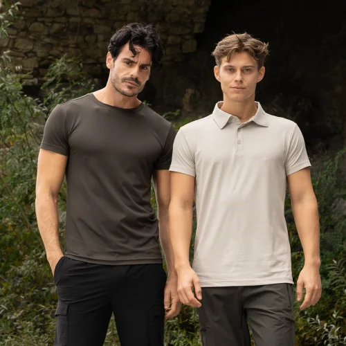 Nizza Man T-shirt elasticizzata uomo UPF 50+, nylon, asciugatura rapid