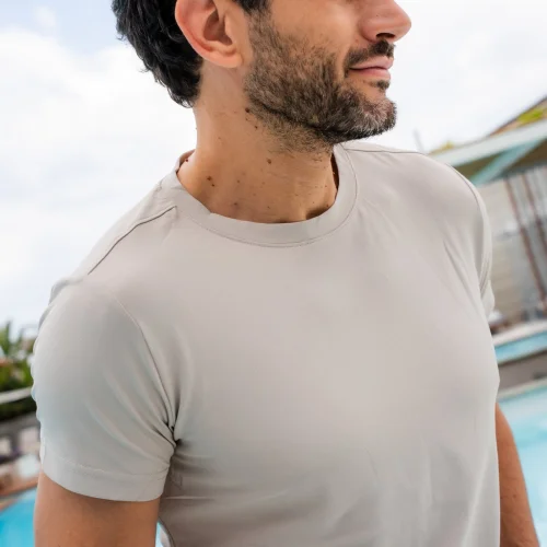 Nizza Man T-shirt elasticizzata uomo UPF 50+, nylon, asciugatura rapid