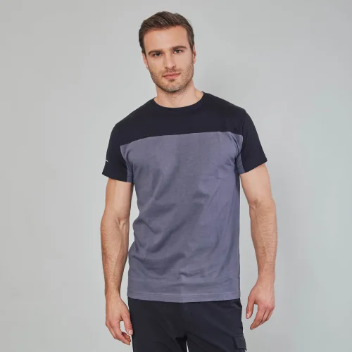 T-shirt Oviedo bicolore uomo, manica corta