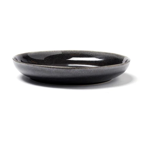 Ciotola VINGA Nomimono 31 cm grigia in ceramica moderna