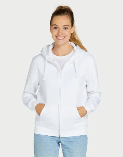 Felpa donna Originals cotone riciclato zip cappuccio 280g/m²