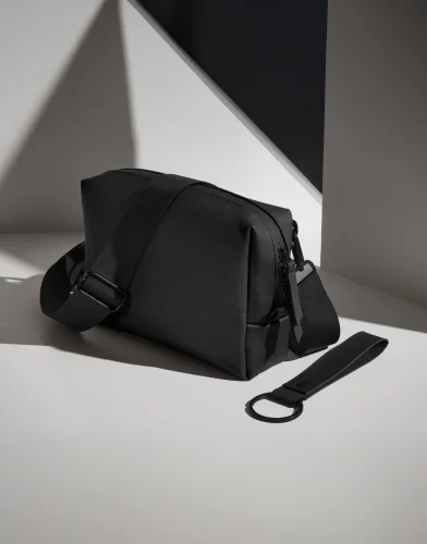 Portachiavi anello in PU opaco recyclato, stile minimalista