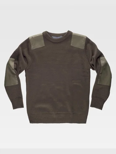 Pullover unisex ISSA girocollo rinforzato in acrilico