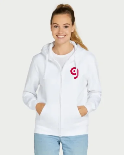 Felpa donna Originals cotone riciclato zip cappuccio 280g/m²