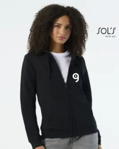 Felpa donna Spike Women zip cappuccio cotone 80%