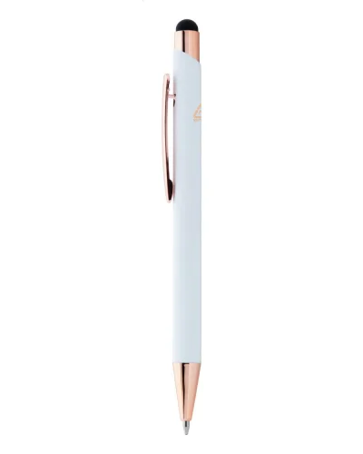 Penna Auros oro rosa in alluminio riciclato, refill blu