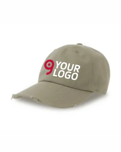 Cappellino Dad Hat Distressed, Visiera Curva - Stile Unisex