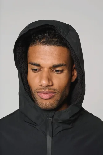 Parka lungo foderato in sherpa unisex