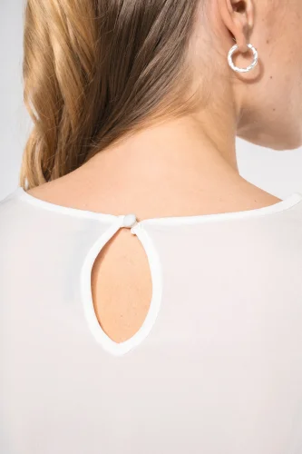 Blusa donna crêpe manica lunga