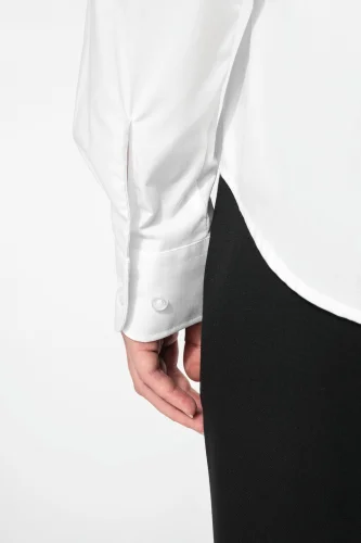 Camicia donna in popeline manica lunga