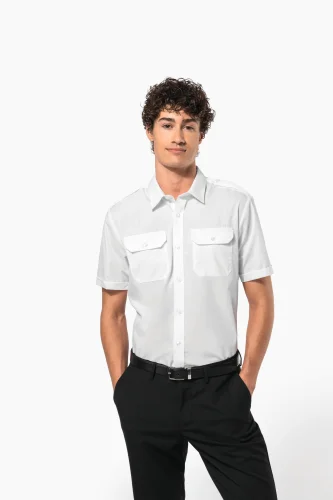 Camicia pilota uomo manica corta