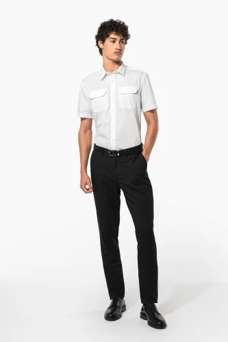 Camicia pilota uomo manica corta