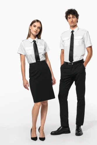 Camicia pilota uomo manica corta