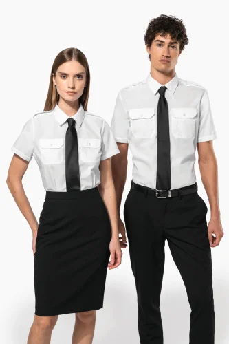Camicia pilota uomo manica corta