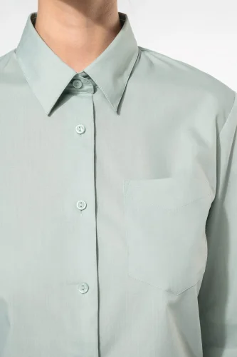 Camicia popeline policotone donna facile da lavare