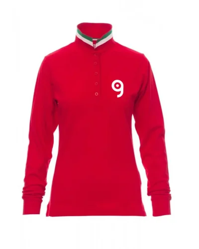 Polo sfiancata da donna manica lunga Long nation lady