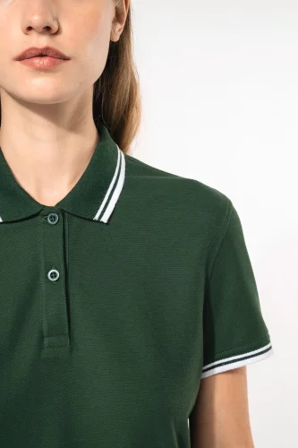 Polo donna maniche corte a righe