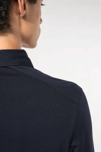 Polo jersey uomo manica lunga