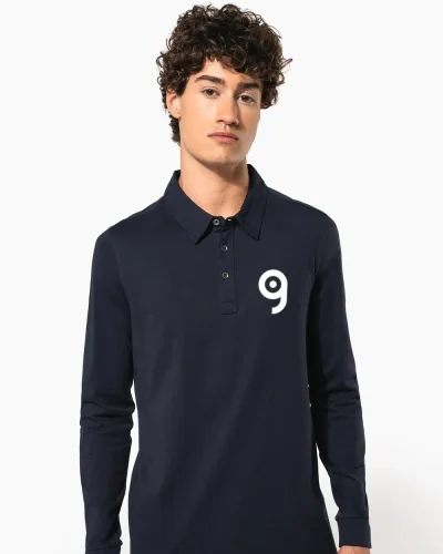 Polo jersey uomo manica lunga