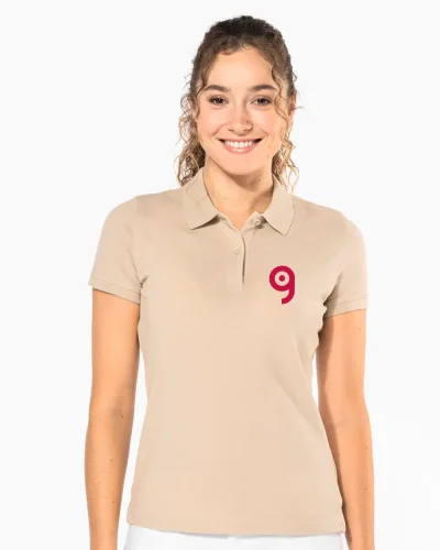 Polo piqué bio180 donna