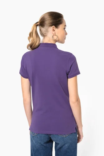 Polo piqué donna manica corta