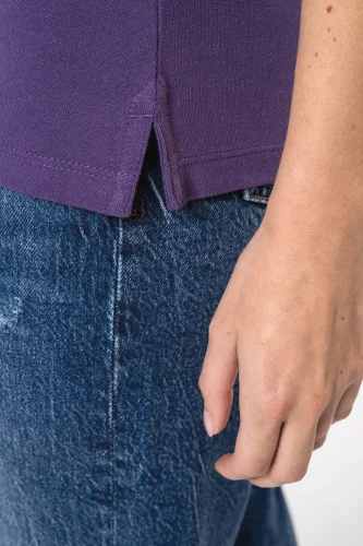 Polo piqué donna manica corta