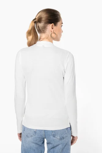Polo piqué donna manica lunga