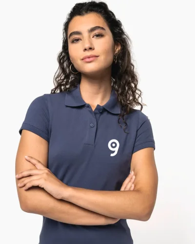 Polo piqué donna maniche corte