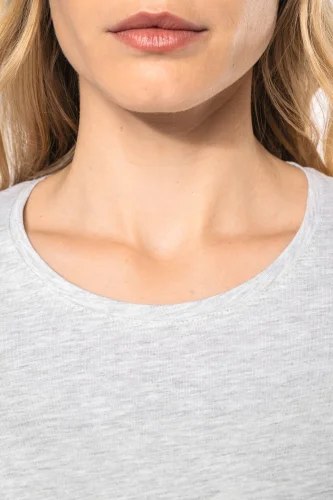 T-shirt donna manica lunga girocollo