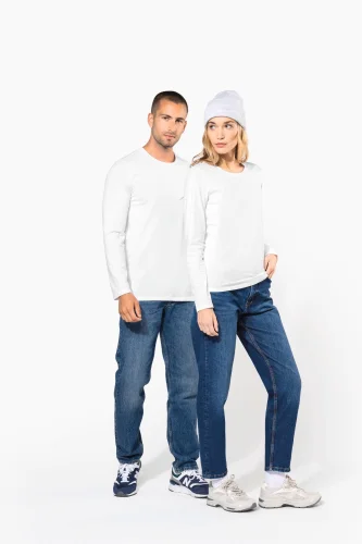 T-shirt donna maniche lunghe girocollo