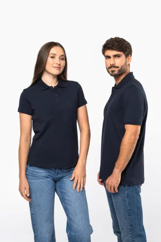 Polo piqué donna maniche corte