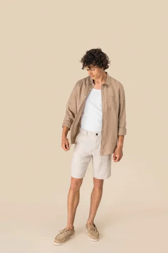 Bermuda uomo in lino