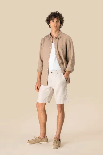 Bermuda uomo in lino