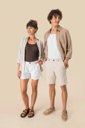 Bermuda uomo in lino