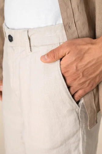 Bermuda uomo in lino