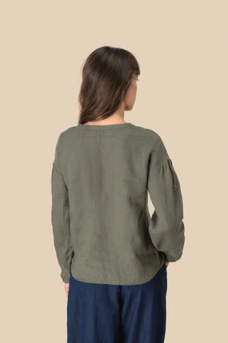 Blusa donna in lino