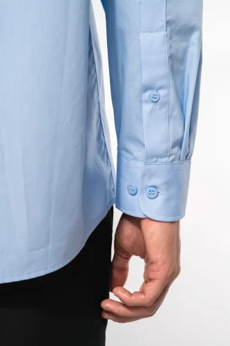 Camicia uomo in popeline manica lunga