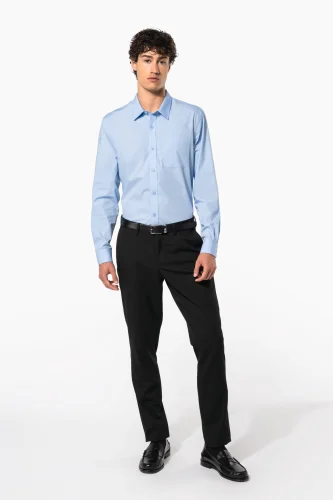 Camicia uomo in popeline manica lunga