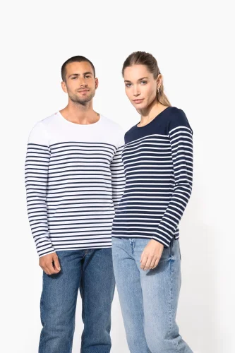 Maglia uomo alla marinara breton manica lunga