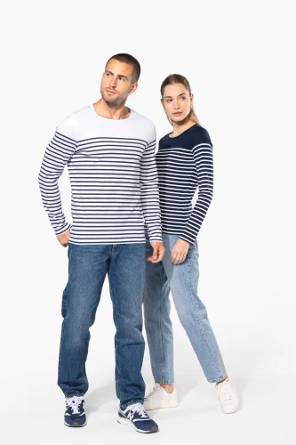 Maglia uomo alla marinara breton manica lunga