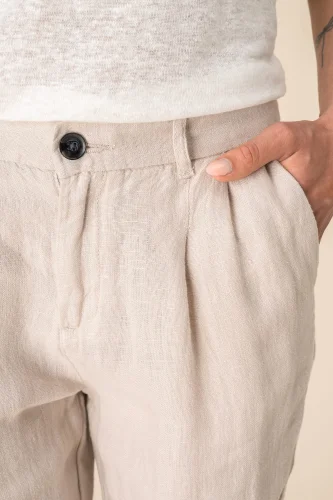 Pantalone donna in lino