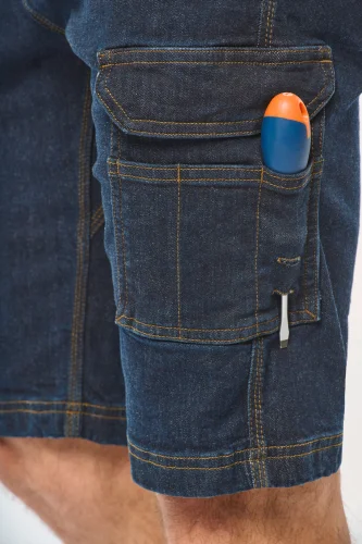 Bermuda uomo denim multitasche